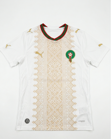 Maillot Pro Maroc – Édition Extérieur (Motif Zellige)